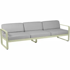 Canapés Et Fauteuils De Jardin>Camif FERMOB Canapé 3 Places Bellevie Gris Flanelle en Aluminium - Tilleul