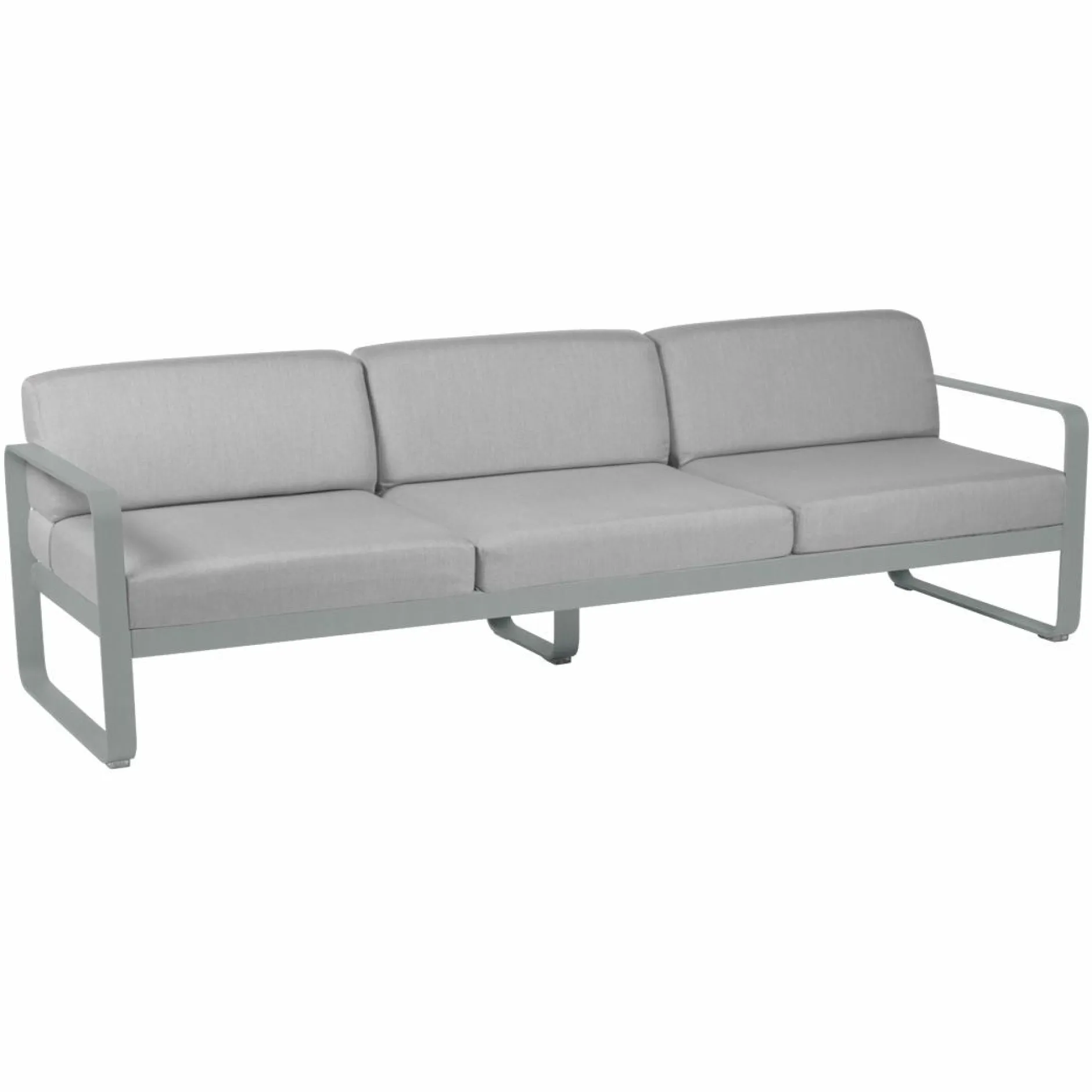 Canapés Et Fauteuils De Jardin>Camif FERMOB Canapé 3 Places Bellevie Gris Flanelle en Aluminium - Gris Lapili