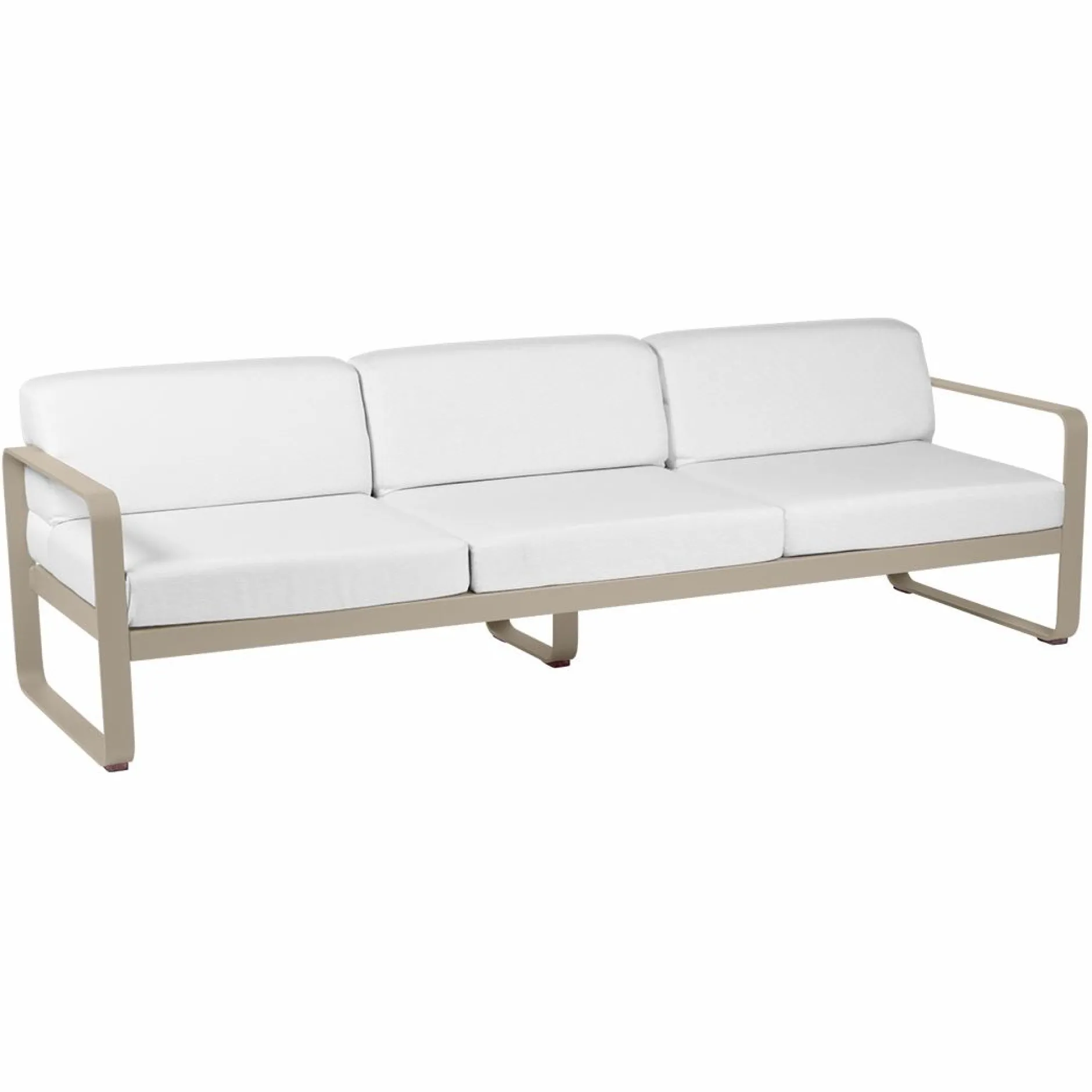 Canapés Et Fauteuils De Jardin>Camif FERMOB Canapé 3 Places Bellevie Blanc Grisé en Aluminium - Muscade