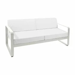 Canapés Et Fauteuils De Jardin>Camif FERMOB Canapé 2 Places Bellevie Blanc Grisé en Aluminium - Gris Argile/Blanc Grisé