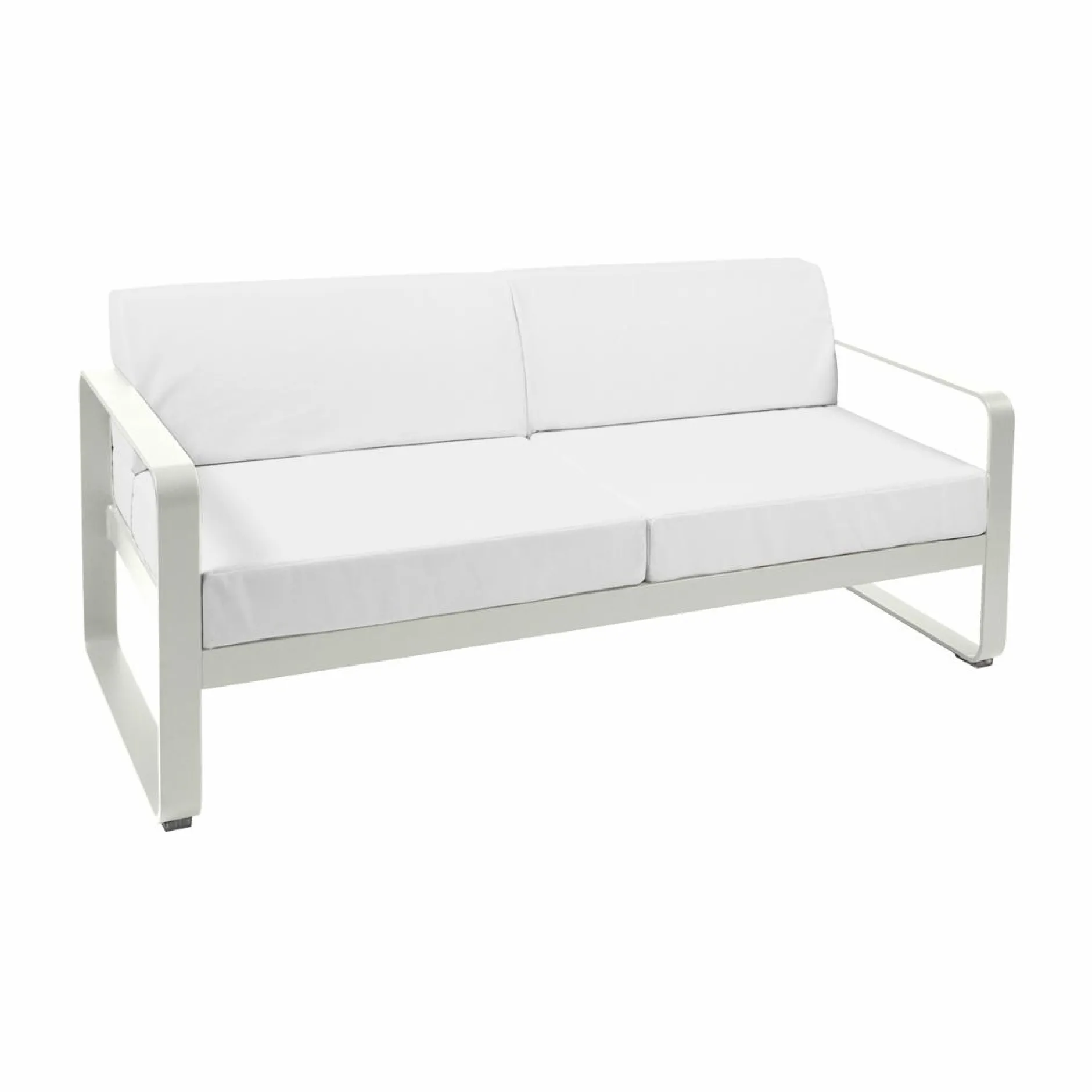 Canapés Et Fauteuils De Jardin>Camif FERMOB Canapé 2 Places Bellevie Blanc Grisé en Aluminium - Gris Argile/Blanc Grisé