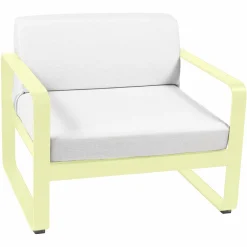 Canapés Et Fauteuils De Jardin>Camif FERMOB Fauteuil Bellevie Blanc Grisé en Aluminium - Citron Givré