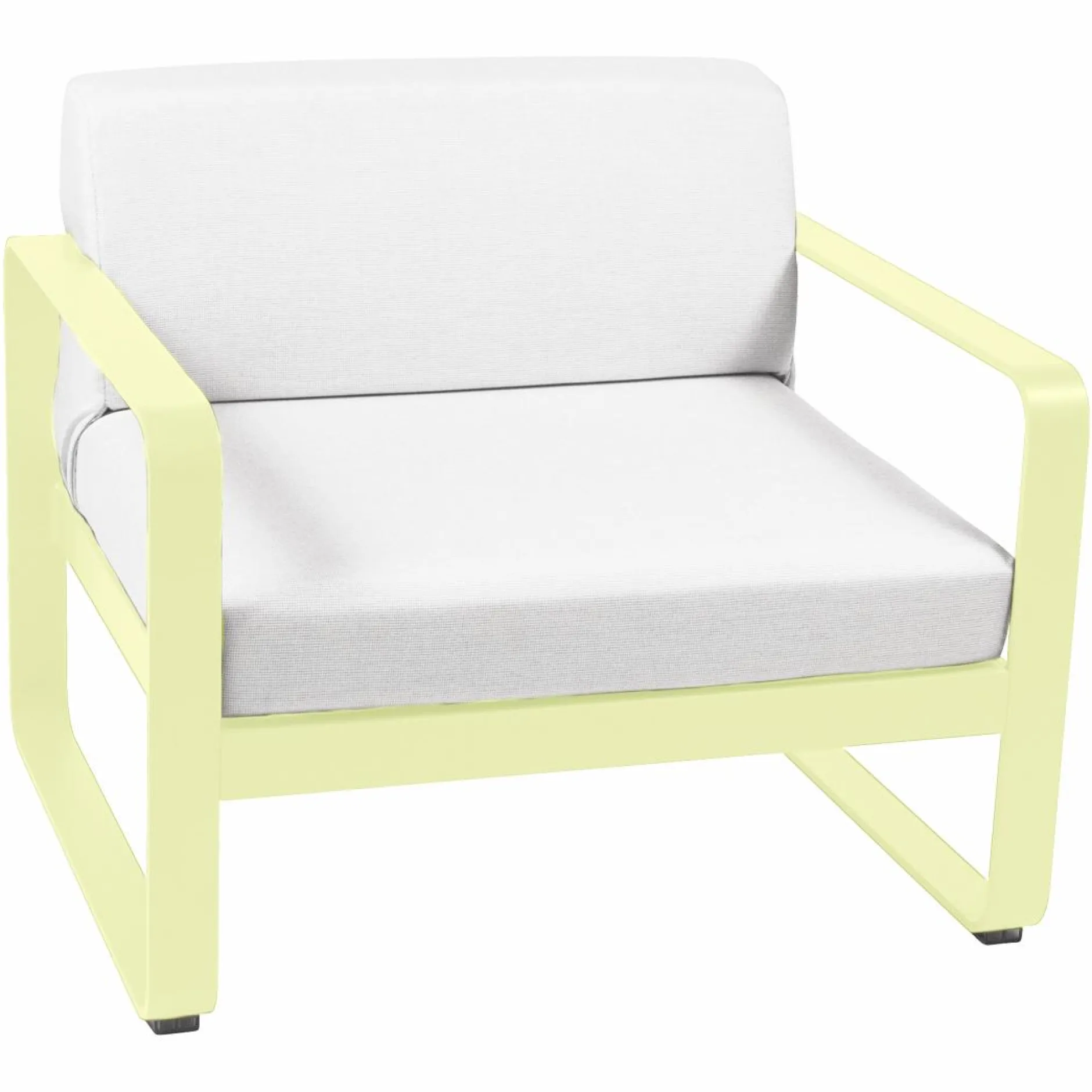 Canapés Et Fauteuils De Jardin>Camif FERMOB Fauteuil Bellevie Blanc Grisé en Aluminium - Citron Givré