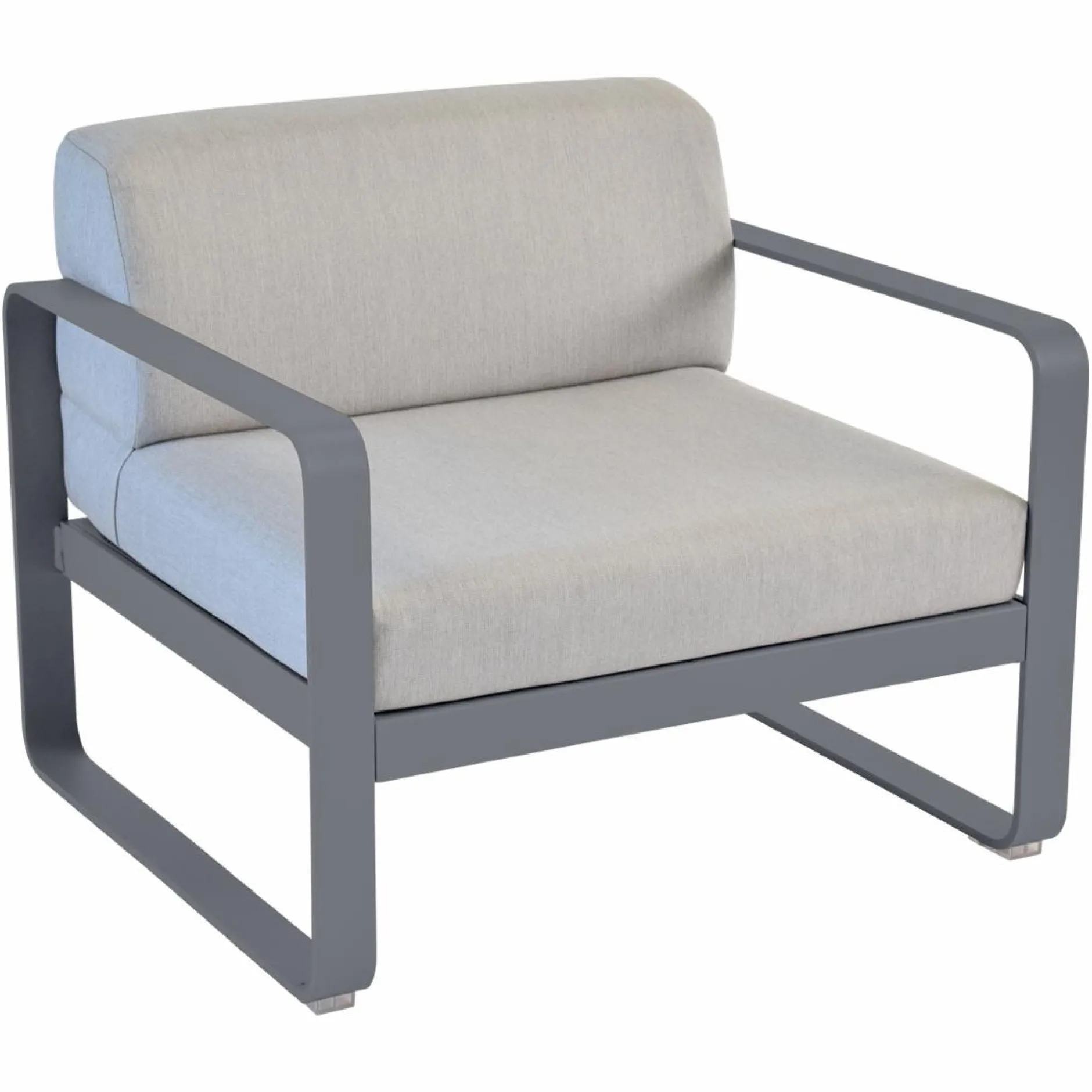 Canapés Et Fauteuils De Jardin>Camif FERMOB Fauteuil Bellevie Gris Flanelle en Aluminium - Carbone