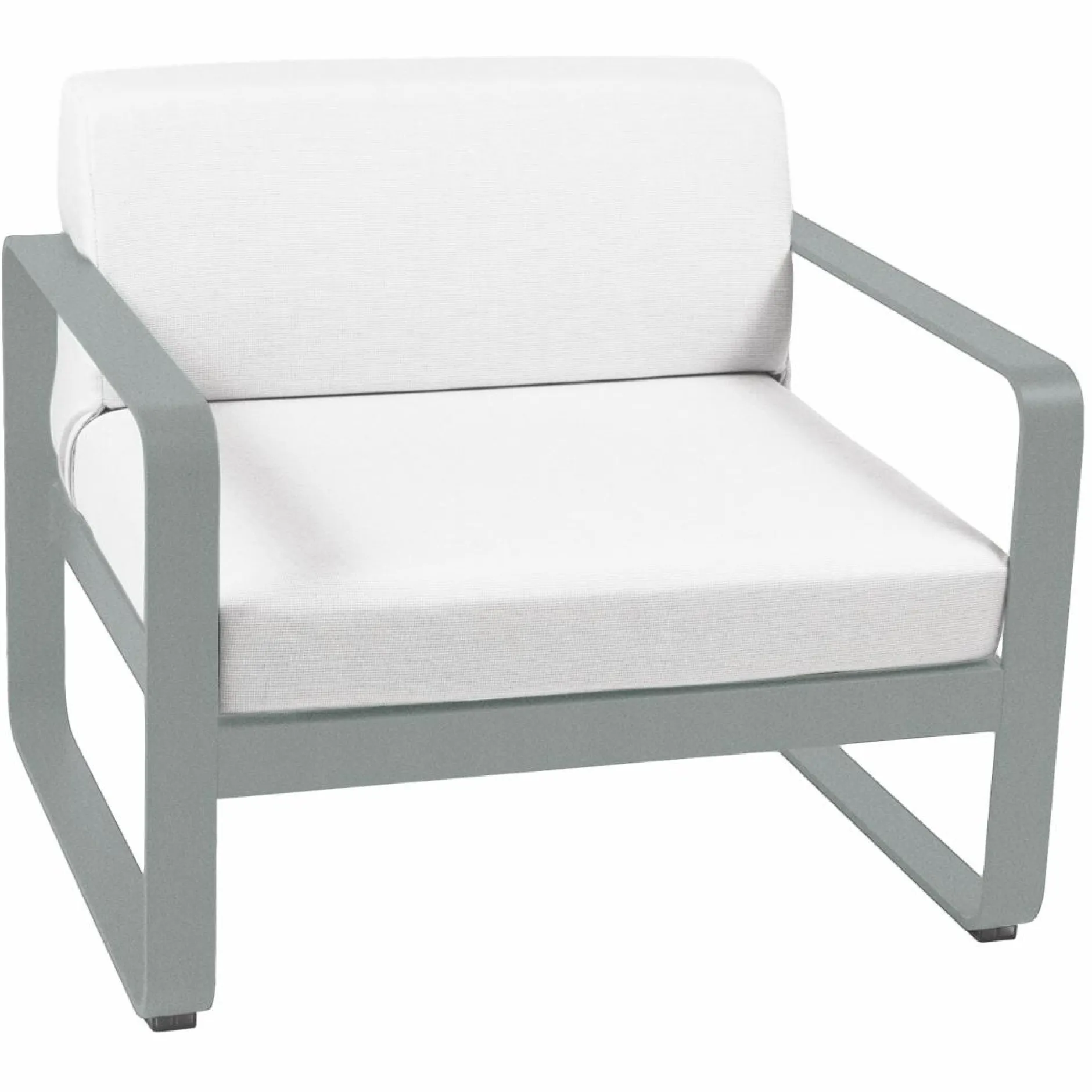Canapés Et Fauteuils De Jardin>Camif FERMOB Fauteuil Bellevie Blanc Grisé en Aluminium - Gris Lapili