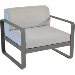 Canapés Et Fauteuils De Jardin>Camif FERMOB Fauteuil Bellevie Gris Flanelle en Aluminium - Réglisse