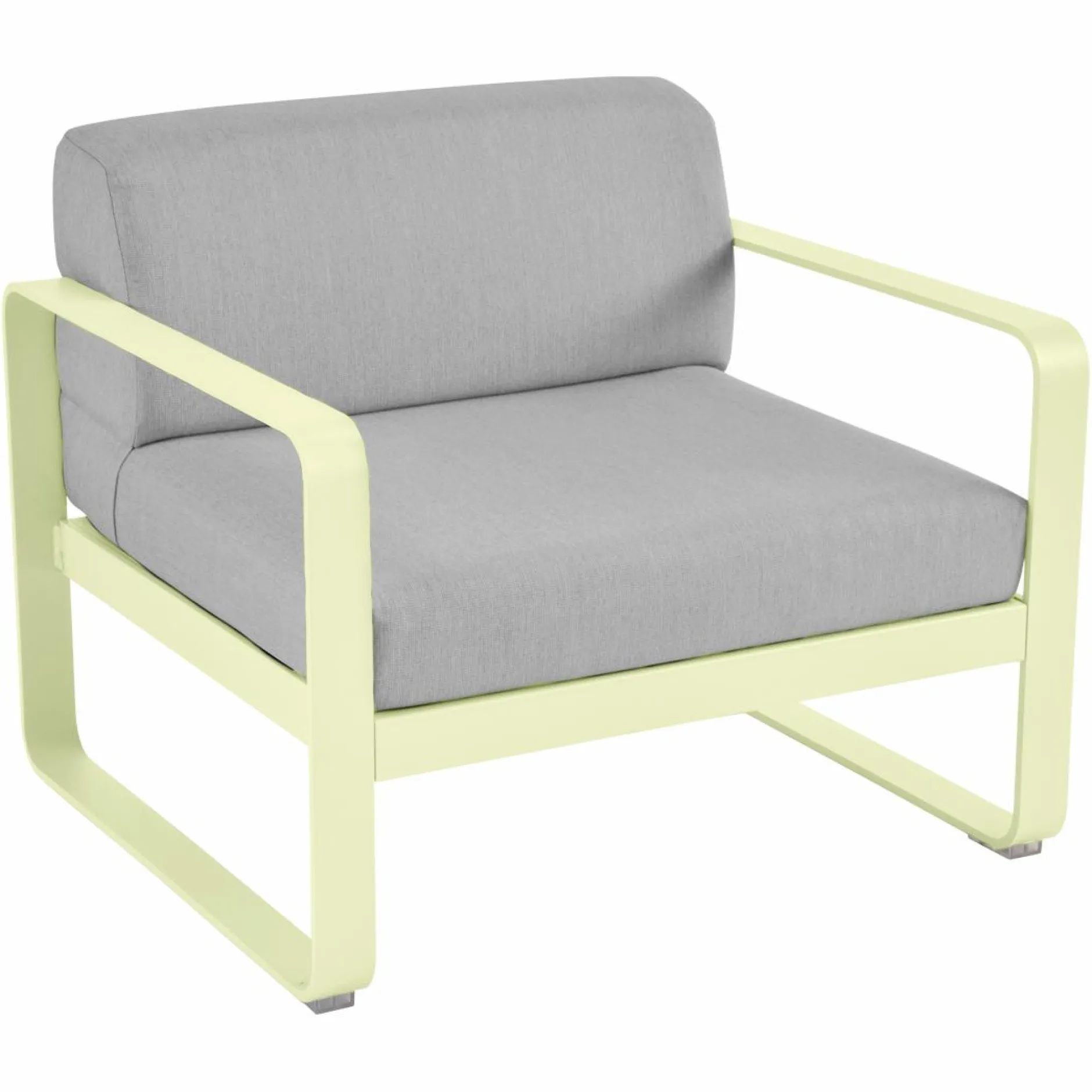 Canapés Et Fauteuils De Jardin>Camif FERMOB Fauteuil Bellevie Gris Flanelle en Aluminium - Citron Givré