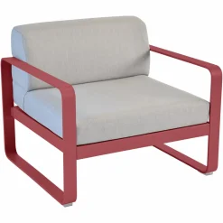 Canapés Et Fauteuils De Jardin>Camif FERMOB Fauteuil Bellevie Gris Flanelle en Aluminium - Piment
