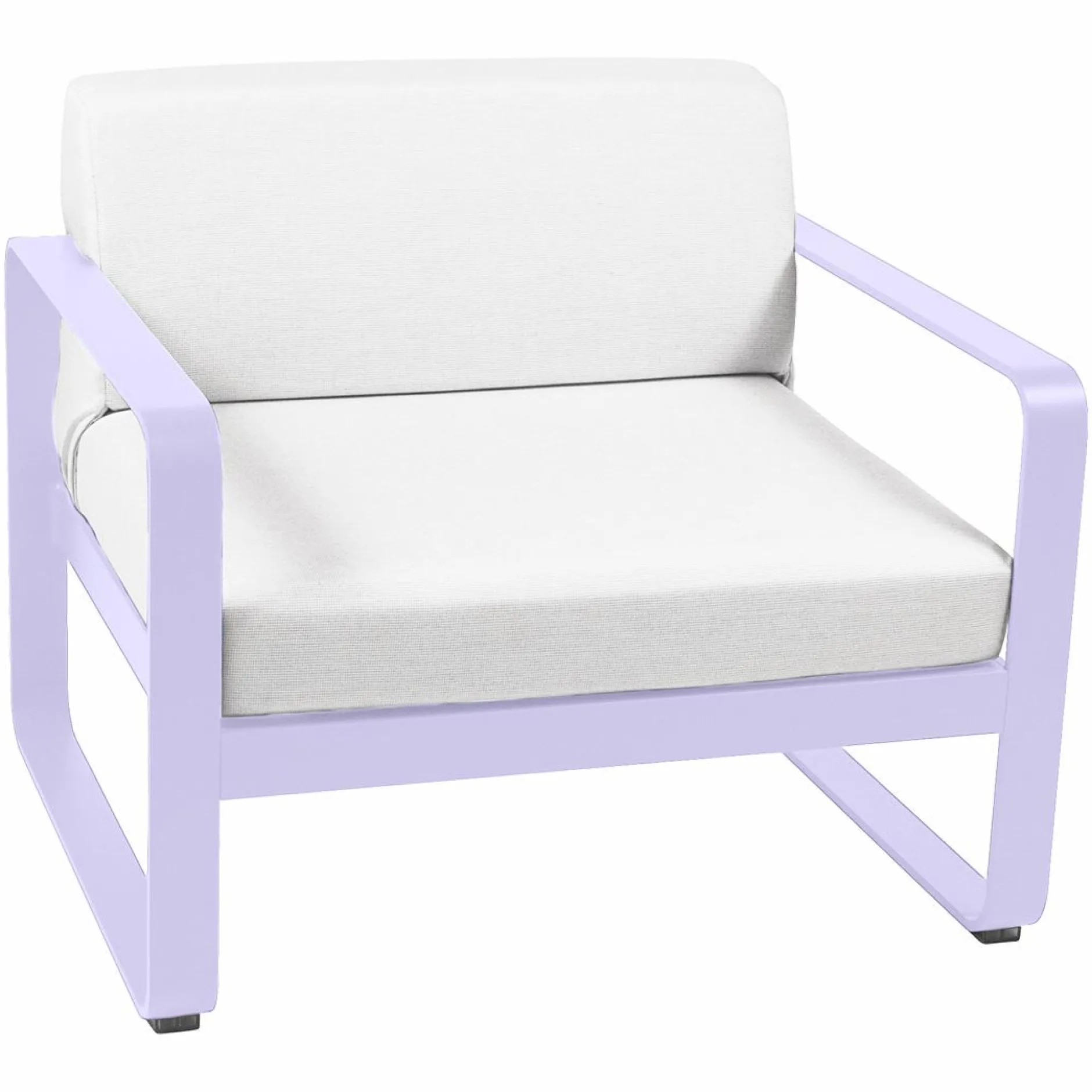 Canapés Et Fauteuils De Jardin>Camif FERMOB Fauteuil Bellevie Blanc Grisé en Aluminium - Guimauve