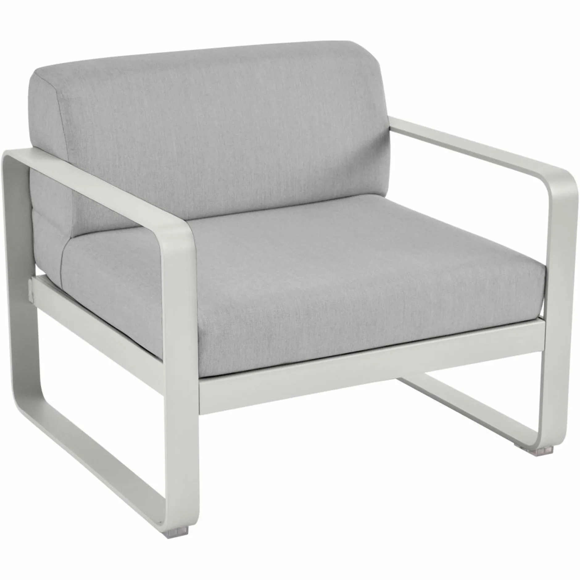 Canapés Et Fauteuils De Jardin>Camif FERMOB Fauteuil Bellevie Gris Flanelle en Aluminium - Gris Argile