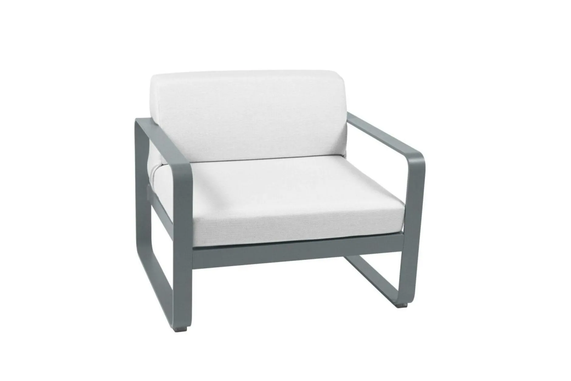Canapés Et Fauteuils De Jardin>Camif FERMOB Fauteuil Bellevie Blanc Grisé en Aluminium - Gris Orage