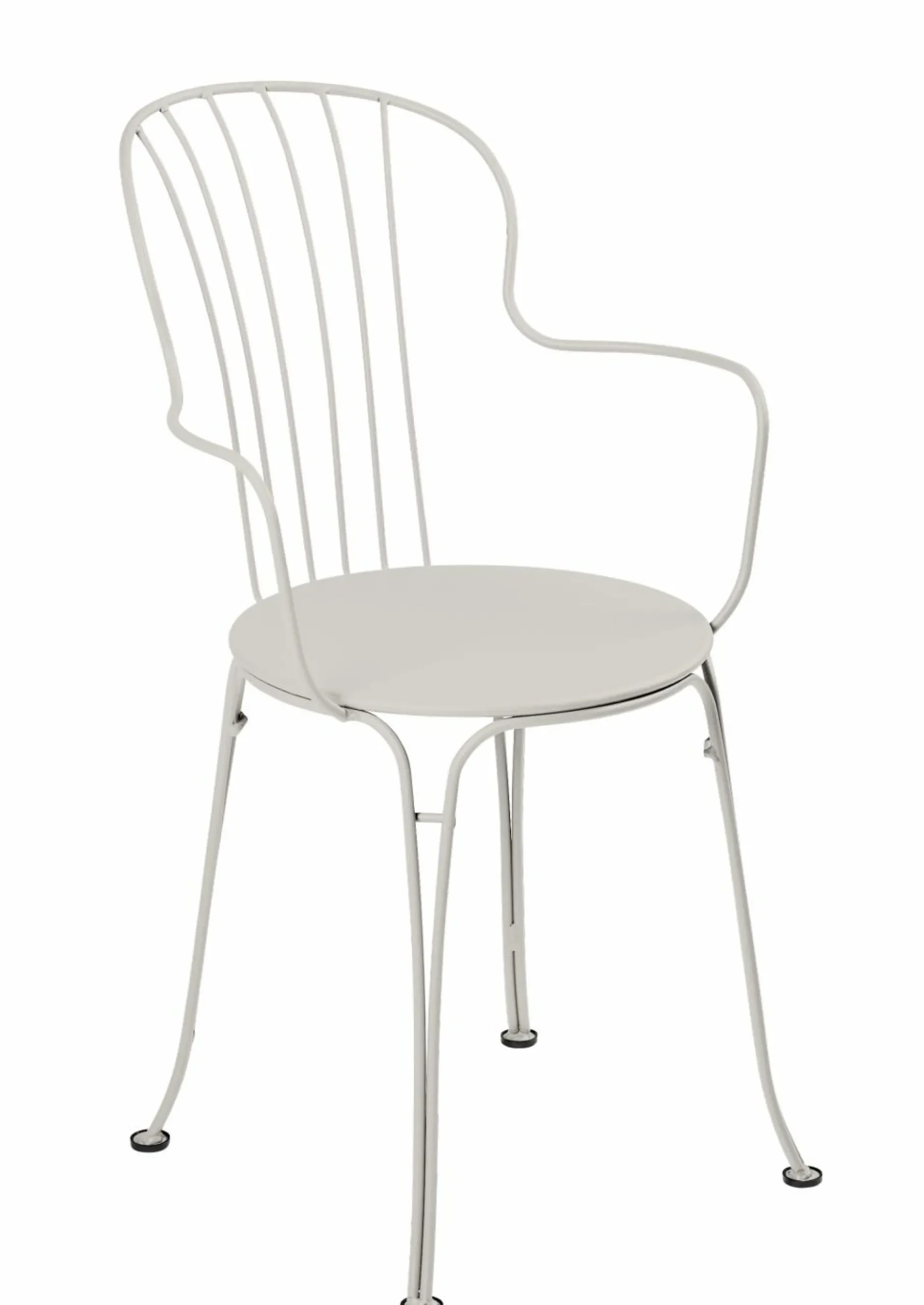 Fauteuils De Jardin>Camif FERMOB Lot de 2 Fauteuils Empilables Opéra+ en Acier - Gris Argile