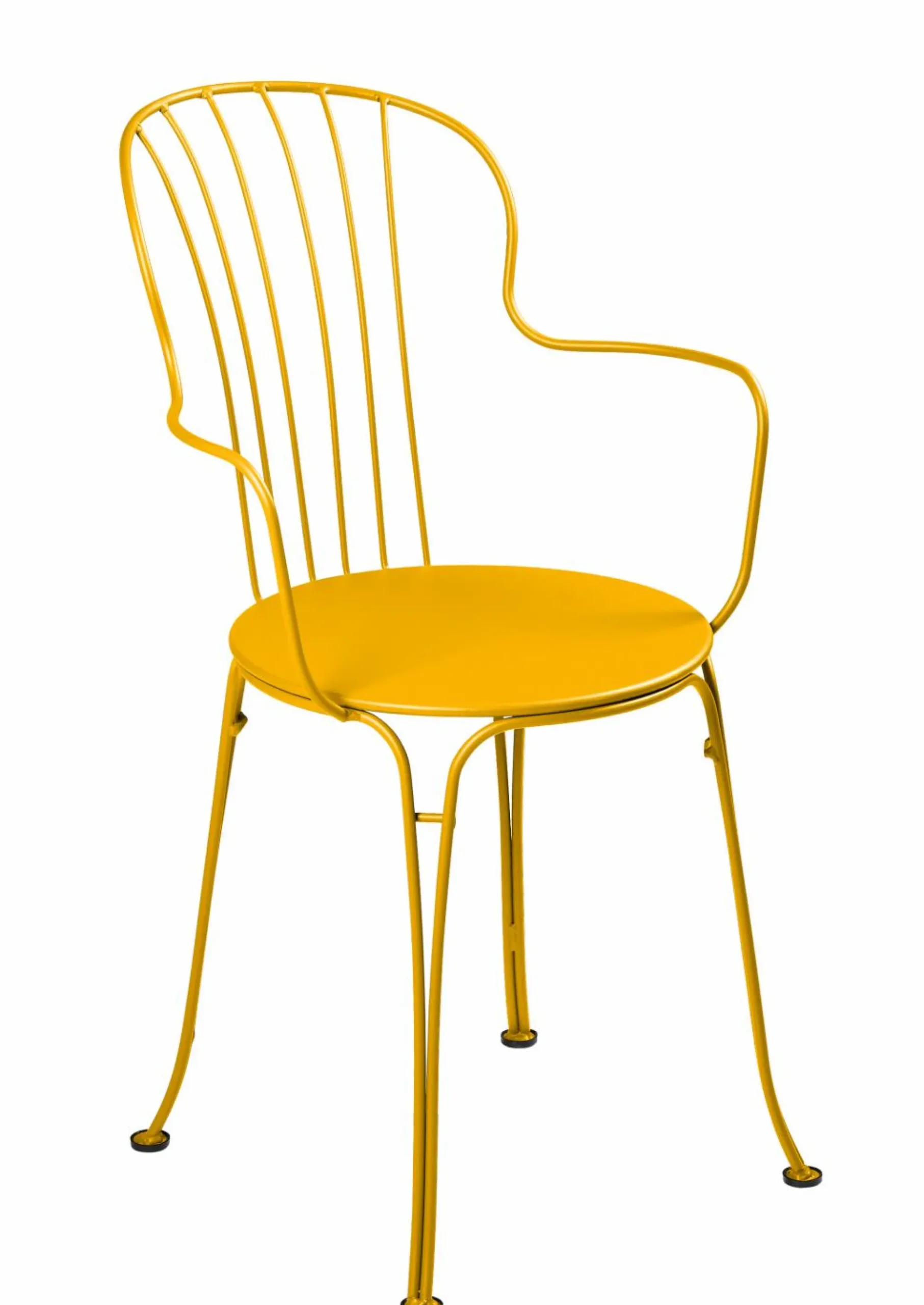 Fauteuils De Jardin>Camif FERMOB Lot de 2 Fauteuils Empilables Opéra+ en Acier - Miel Texturé