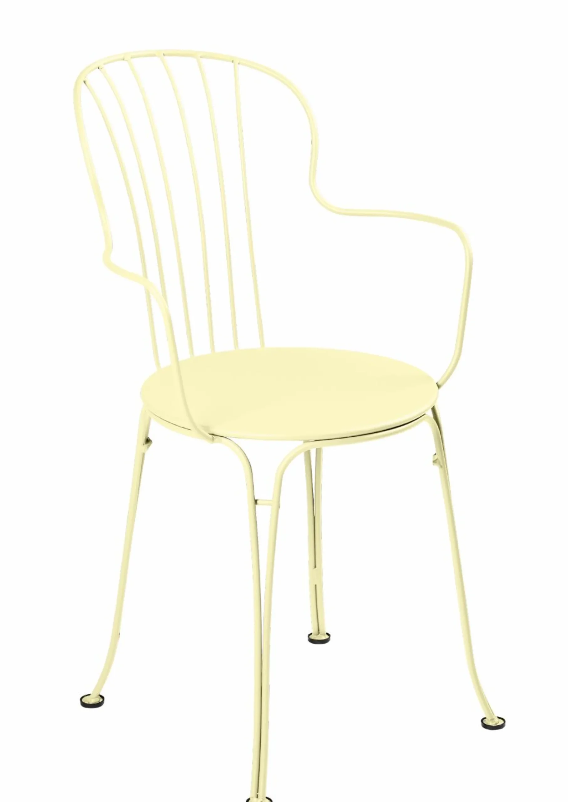 Fauteuils De Jardin>Camif FERMOB Lot de 2 Fauteuils Empilables Opéra+ en Acier - Citron Givré