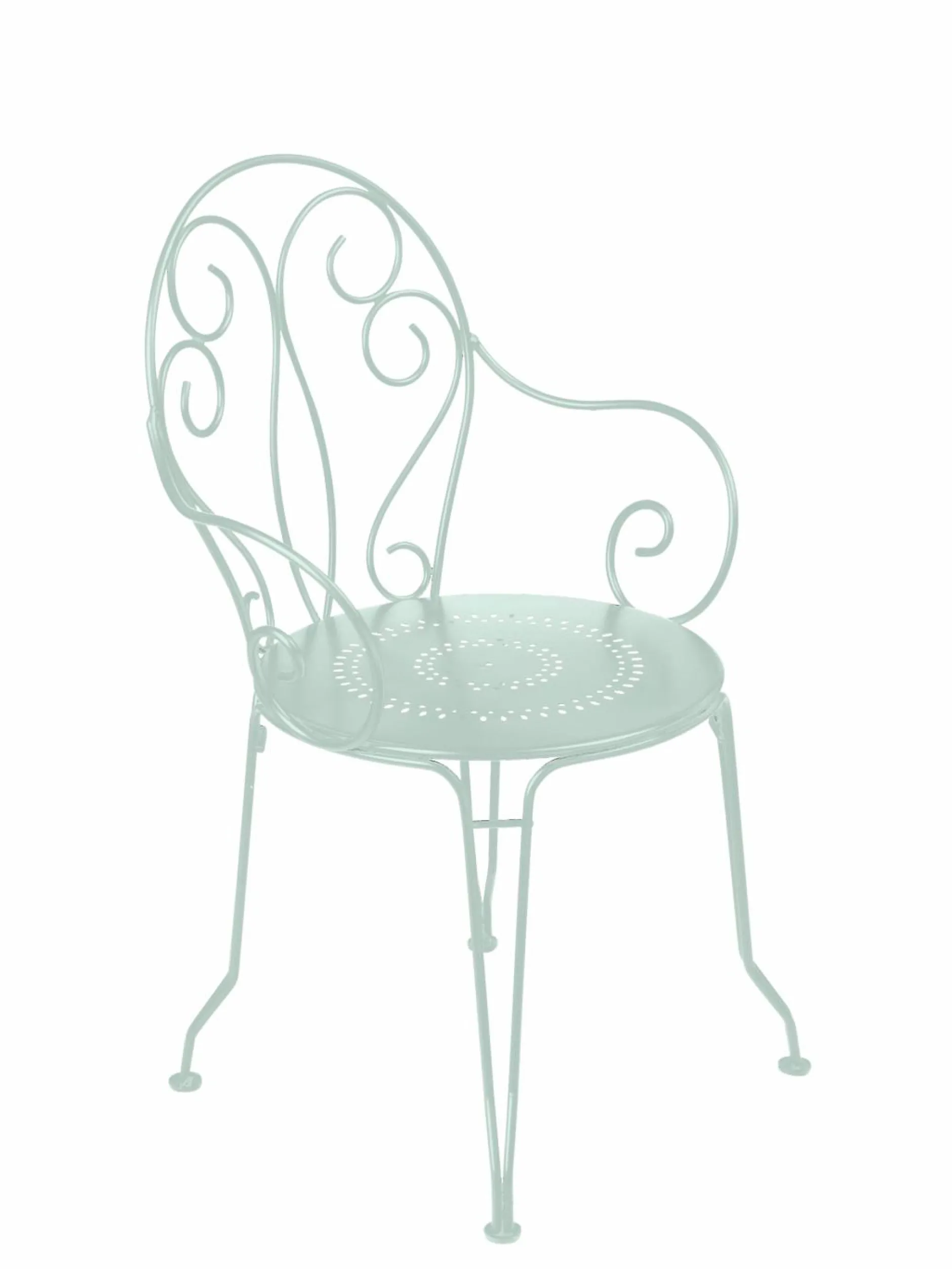 Fauteuils De Jardin>Camif FERMOB Lot de 2 Fauteuils Empilables Montmartre en Acier - Menthe Glaciale