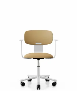 Chaises De Bureau>Camif FLOKK Chaise de bureau assise capitonnée avec accoudoirs Tion 2140 - Jaune