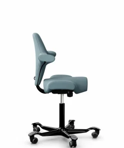 Chaises De Bureau>Camif FLOKK Chaise de bureau assis debout Capisco 8106 - - Roulettes pour sol dur Bleu Glacier