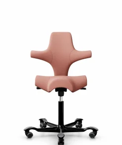 Chaises De Bureau>Camif FLOKK Chaise de bureau assis debout Capisco 8106 - - Roulettes pour sol dur Rose Blush