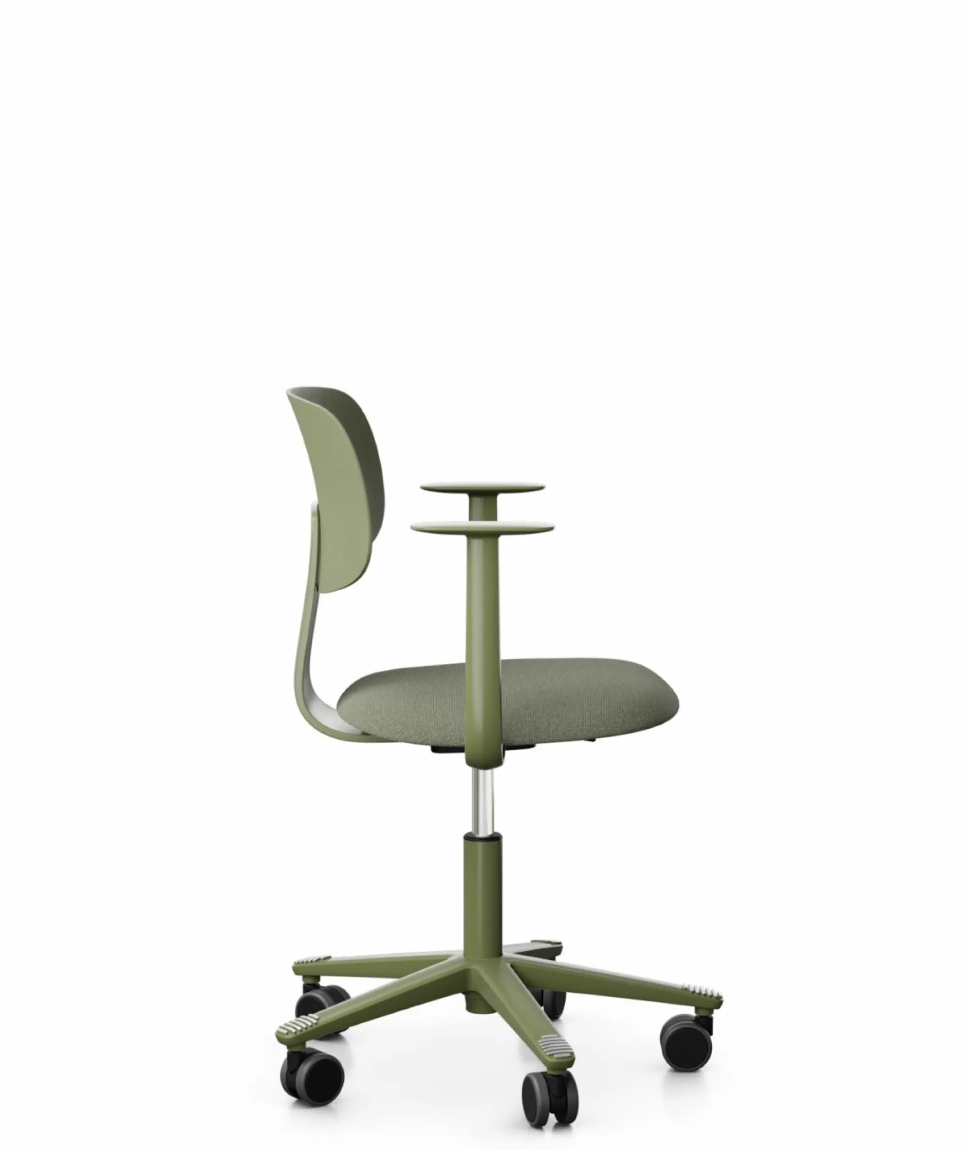 Chaises De Bureau>Camif FLOKK Chaise de bureau assise capitonnée avec accoudoirs Tion 2140 - Vert Mousse