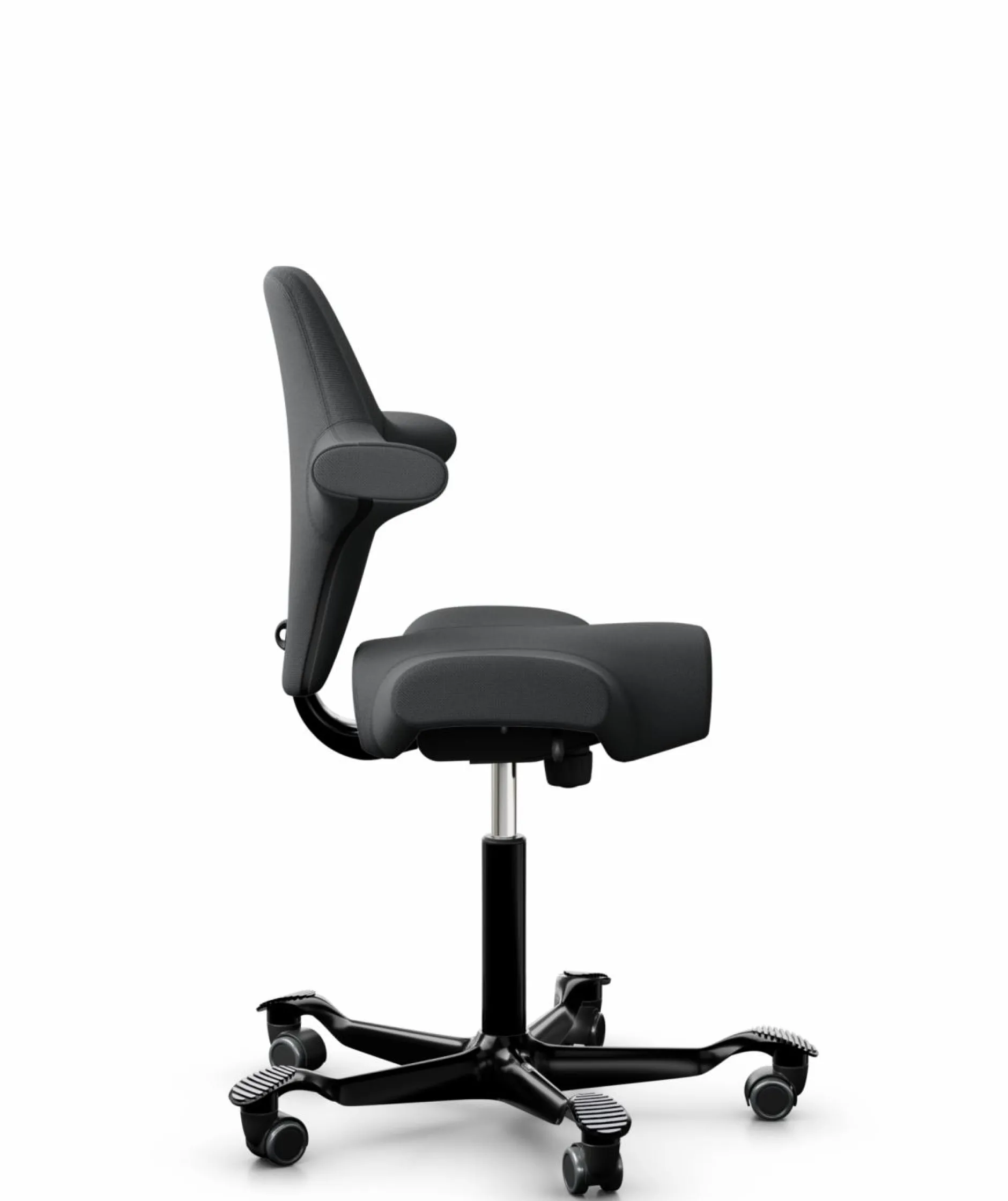 Chaises De Bureau>Camif FLOKK Chaise de bureau assis debout Capisco 8106 - - Roulettes pour sol dur Gris Anthracite