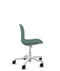 Chaises De Bureau>Camif FLOKK Chaise de bureau assise capitonnée Noor 6070S - Bleu Vert