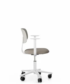 Chaises De Bureau>Camif FLOKK Chaise de bureau assise capitonnée avec accoudoirs Tion 2140 - Gris Clair
