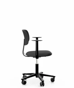 Chaises De Bureau>Camif FLOKK Chaise de bureau assise capitonnée avec accoudoirs Tion 2140 - Noir
