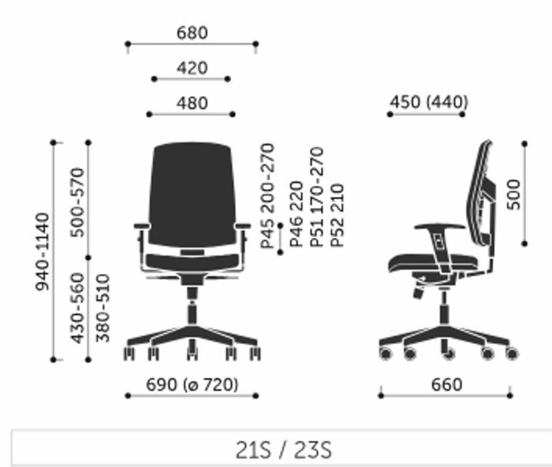 Chaises De Bureau>Camif FLOKK Chaise de bureau Raya 21S - - Roulettes pour sol dur Gris Anthracite