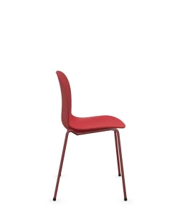 Chaises De Bureau>Camif FLOKK Chaise empilable coque polypropilène et pieds métal Noor 6050 - Rouge