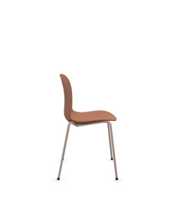 Chaises De Bureau>Camif FLOKK Chaise empilable coque polypropilène et pieds métal Noor 6050 - Terracotta Clair