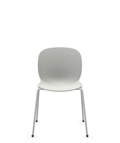 Chaises De Bureau>Camif FLOKK Chaise empilable coque polypropilène et pieds métal Noor 6050 - Ecru