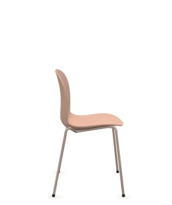 Chaises De Bureau>Camif FLOKK Chaise empilable coque polypropilène et pieds métal Noor 6050 - Rose