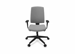 Chaises De Bureau>Camif FLOKK Fauteuil de bureau dossier capitonné et accoudoirs réglables Raya 23S - - Roulettes pour sol dur Gris