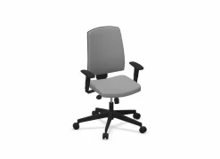 Chaises De Bureau>Camif FLOKK Fauteuil de bureau dossier capitonné et accoudoirs réglables Raya 23S - - Roulettes pour sol dur Gris