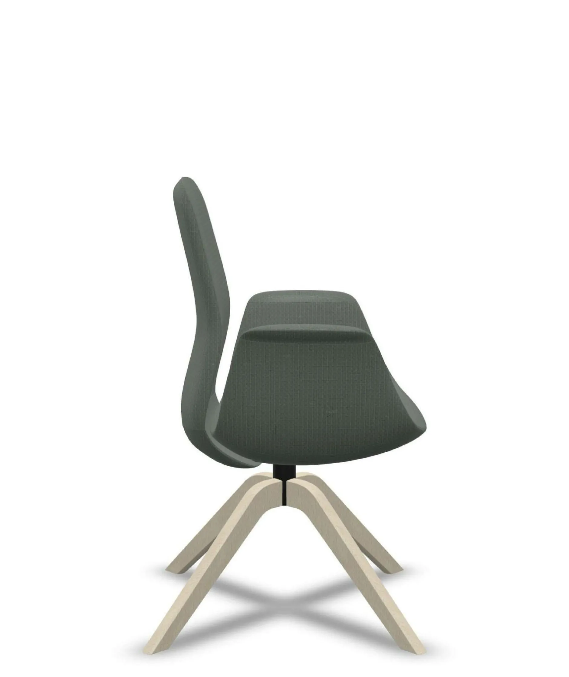 Chaises De Bureau>Camif FLOKK Fauteuil de bureau à dossier inclinable pieds bois Ellie Pro 20HW - Vert Sauge