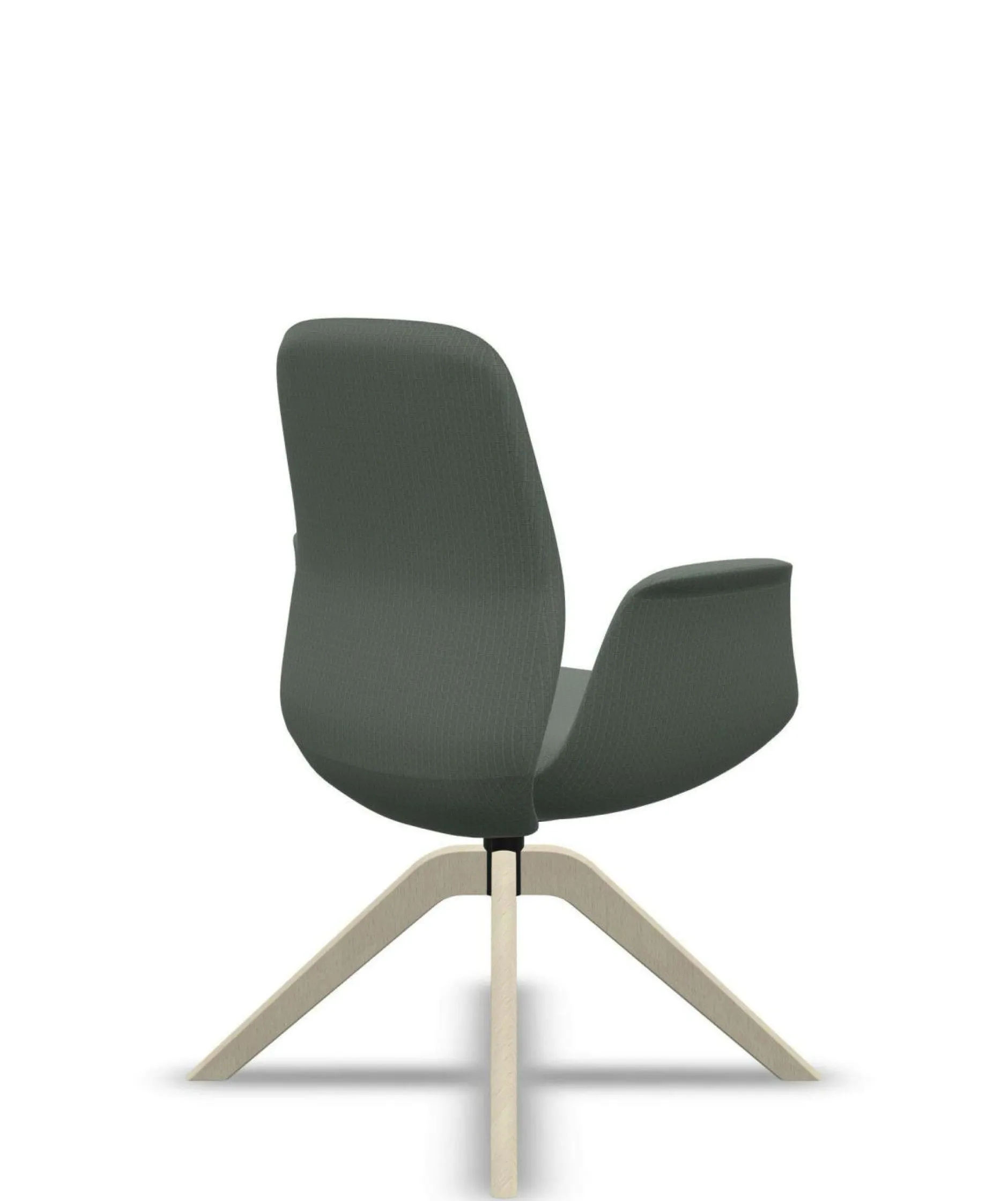 Chaises De Bureau>Camif FLOKK Fauteuil de bureau à dossier inclinable pieds bois Ellie Pro 20HW - Vert Sauge
