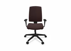 Chaises De Bureau>Camif FLOKK Fauteuil de bureau dossier capitonné et accoudoirs réglables Raya 23S - - Roulettes pour sol dur Brique