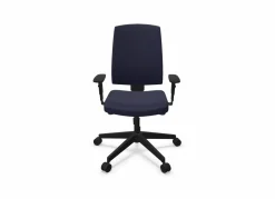Chaises De Bureau>Camif FLOKK Fauteuil de bureau dossier capitonné et accoudoirs réglables Raya 23S - - Roulettes pour sol dur Bleu