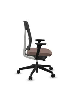 Chaises De Bureau>Camif FLOKK Fauteuil de bureau sans têtière Xenon Net 101SFL - - Roulettes pour sol dur Terracotta
