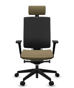 Chaises De Bureau>Camif FLOKK Fauteuil de bureau avec tétière Xenon Net 111SFL - - Roulettes pour sol dur Jaune