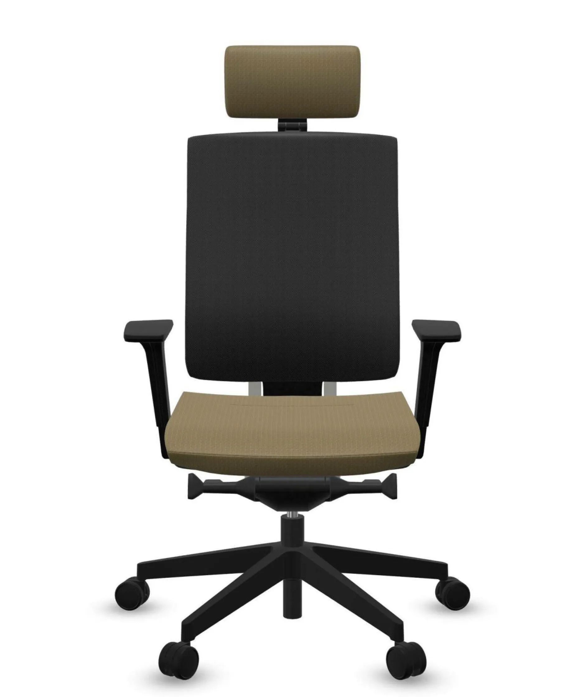 Chaises De Bureau>Camif FLOKK Fauteuil de bureau avec tétière Xenon Net 111SFL - - Roulettes pour sol dur Jaune