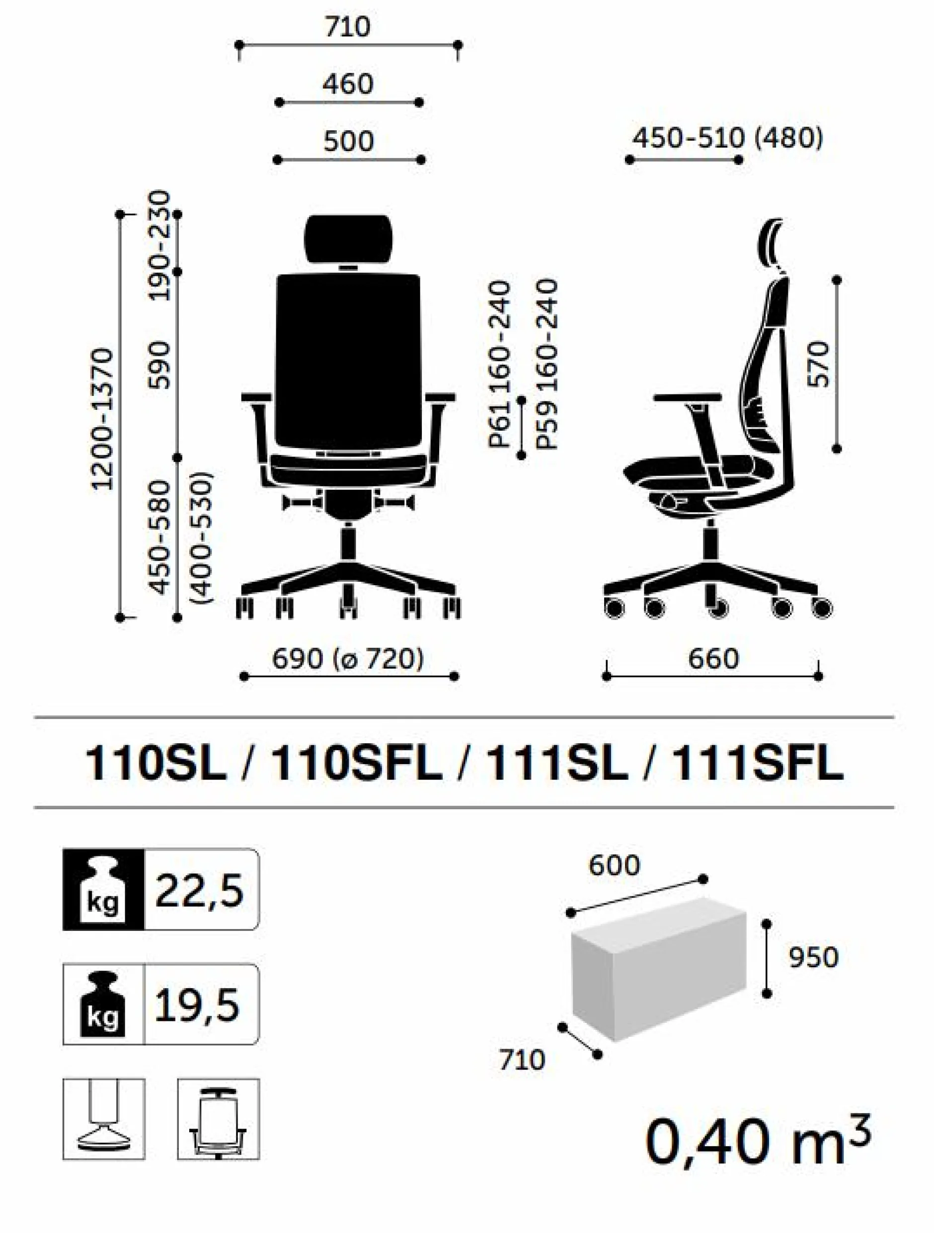 Chaises De Bureau>Camif FLOKK Fauteuil de bureau avec tétière Xenon Net 111SFL - - Roulettes pour sol dur Jaune