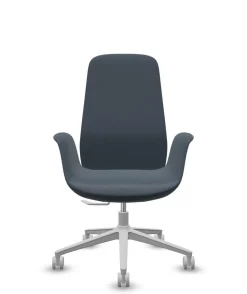 Chaises De Bureau>Camif FLOKK Fauteuil de bureau assise ergonomique Ellie Pro 10ST - - Roulettes pour sol dur Bleu Jean