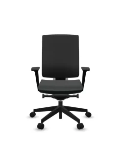 Chaises De Bureau>Camif FLOKK Fauteuil de bureau sans têtière Xenon Net 101SFL - - Roulettes pour sol dur Noir