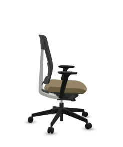 Chaises De Bureau>Camif FLOKK Fauteuil de bureau sans têtière Xenon Net 101SFL - - Roulettes pour sol dur Jaune