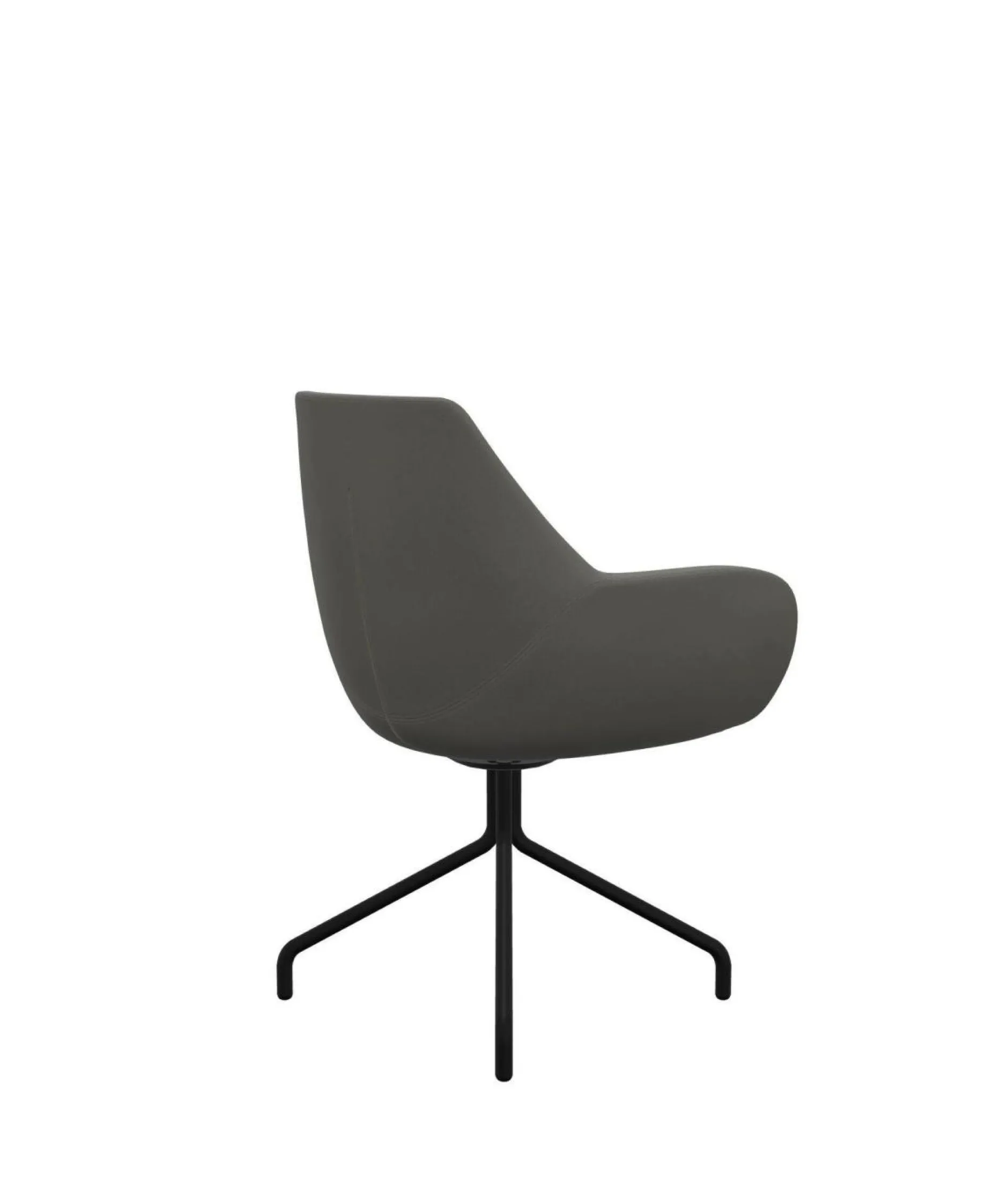 Chaises De Bureau>Camif FLOKK Fauteuil entièrement capitonné piètement 4 branches métal FAN 10H - Gris