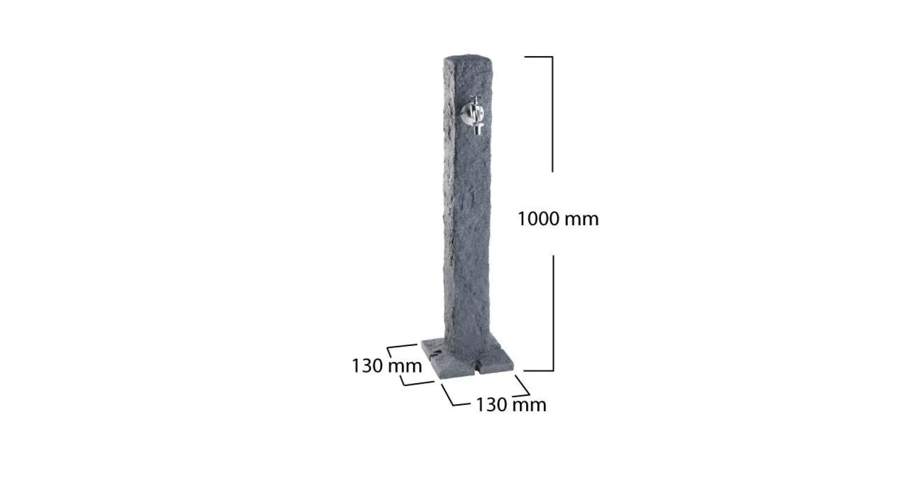 Récupérateurs D'Eau|Fontaines>Camif GARANTIA Fontaine Granit Gris Foncé