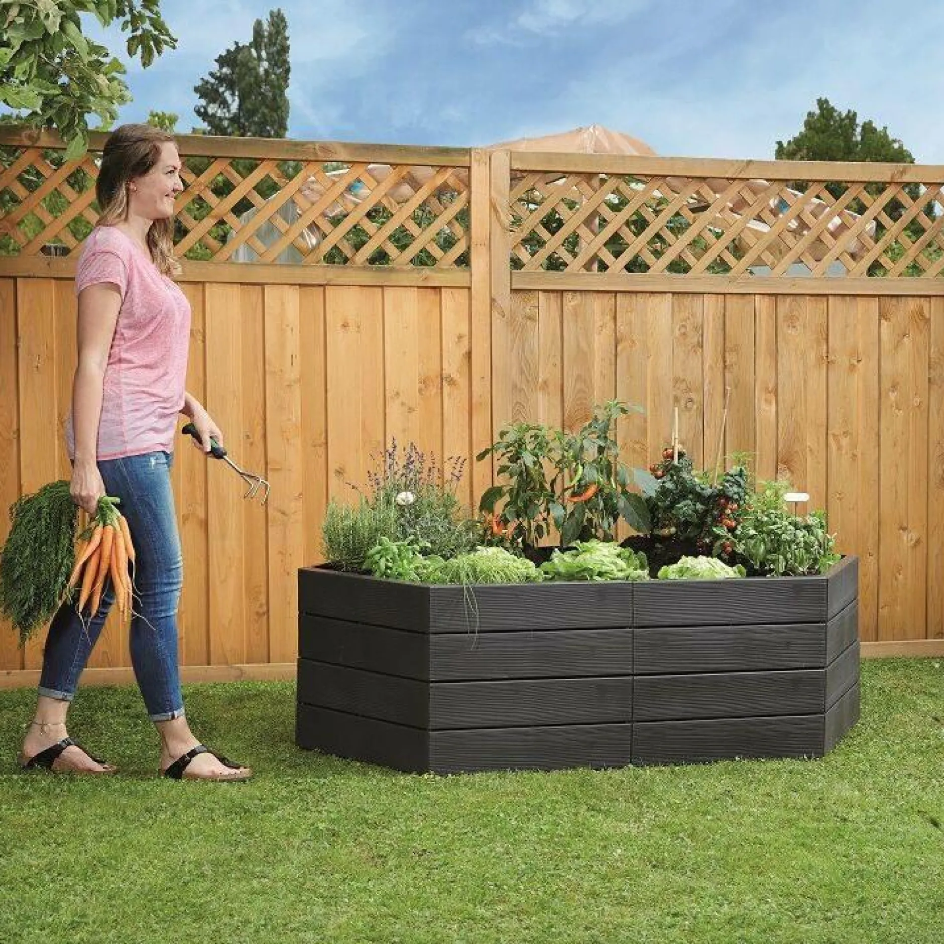 Carrés De Potager>Camif GARANTIA Kit 2 Carrés de Potager avec 2 Sets d'Extension Ergo