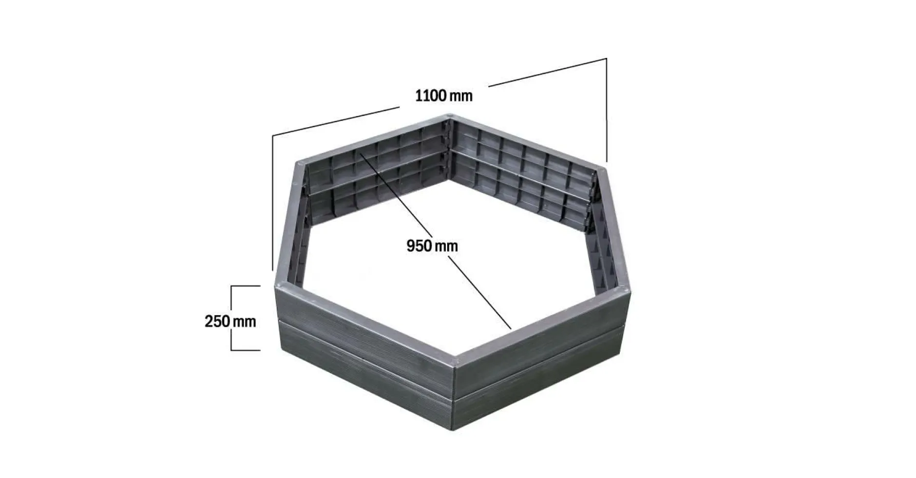 Carrés De Potager>Camif GARANTIA Kit 2 Carrés de Potager avec 2 Sets d'Extension Ergo