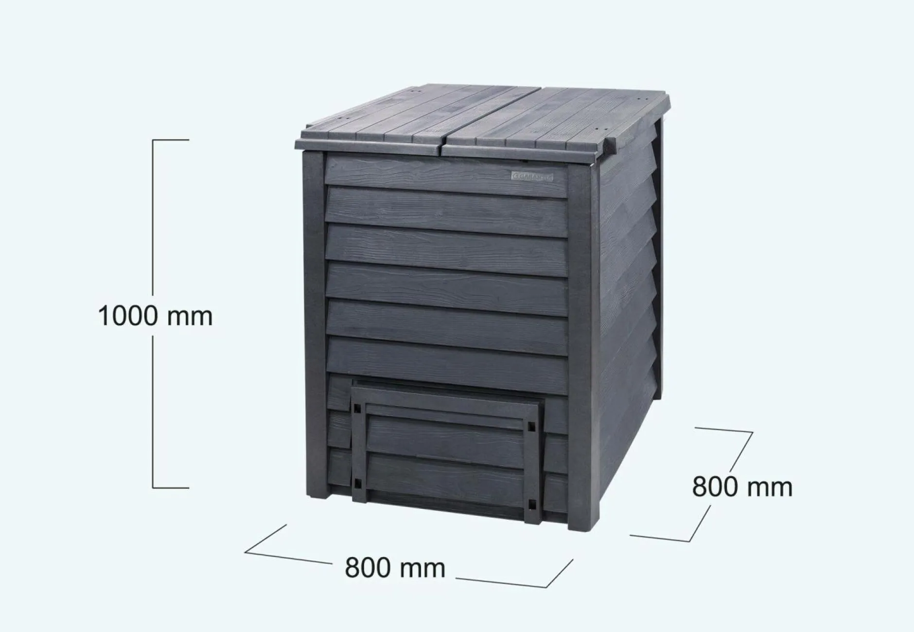 Composteurs>Camif GARANTIA Kit Composteur Imitation Bois 600 L Thermo Wood